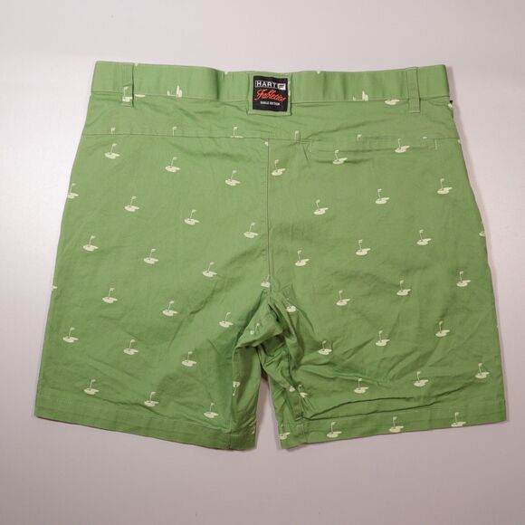 Fabletics x Hart Eagle Edition Green Golf Chino Performance Shorts Mens 34 x 8" - Picture 2 of 9